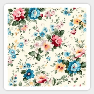 10. Vintage Retro Floral Pattern Artdeco Abstract Delicate Elegance Aesthetic Flowers Spring Sticker